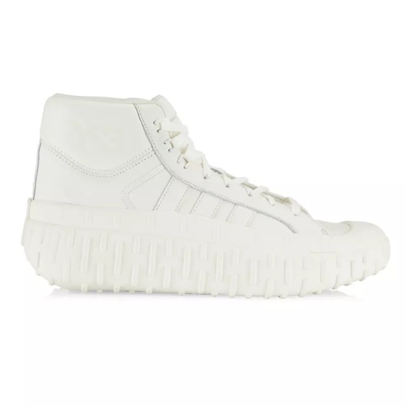 Y-3 Adidas & Yohji Yamamoto leather high top sneakers - Picture 3 of 8